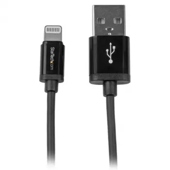 StarTech.com 1 m USB-auf-Lightning-Kabel – iPhone/iPad/iPod-Ladekabel – Hochgeschwindigkeits-Lightning-auf-USB-Kabel – Apple MFi-zertifiziert – Schwarz