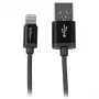 StarTech.com 1 m USB-auf-Lightning-Kabel – iPhone/iPad/iPod-Ladekabel – Hochgeschwindigkeits-Lightning-auf-USB-Kabel – Apple MFi-zertifiziert – Schwarz