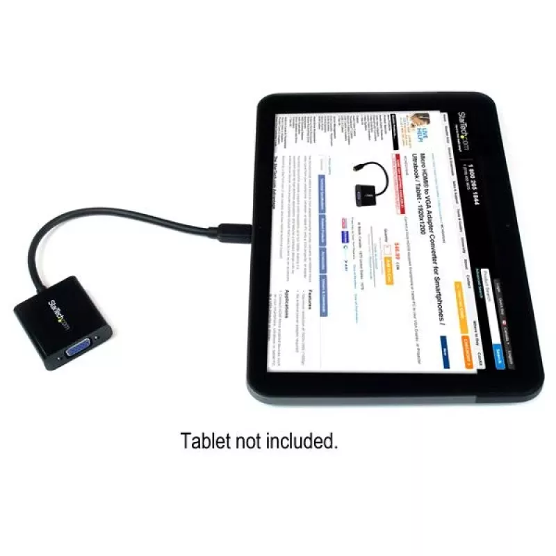 StarTech.com Micro HDMI zu VGA Adapter Konverter für Smartphones / Ultrabook / Tablet - 1920x1080