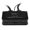 StarTech.com 2-Port USB HDMI Kabel-KVM-Switch mit Audio und Fernschalter – USB-gespeist