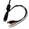 StarTech.com 2-Port USB HDMI Kabel-KVM-Switch mit Audio und Fernschalter – USB-gespeist