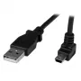 StarTech.com 1m Mini-USB-Kabel - A auf nach oben abgewinkelten Mini-B, 1 m, USB A, Mini-USB B, USB 2.0, Male/Male, Schwarz