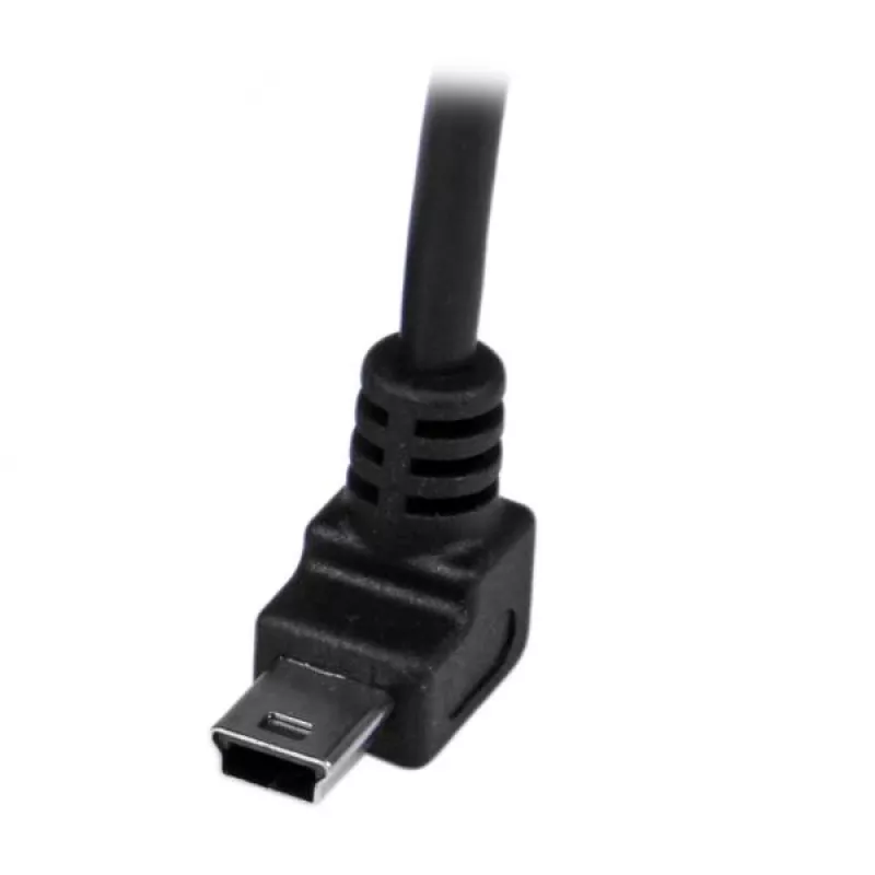 StarTech.com 1m Mini-USB-Kabel - A auf nach oben abgewinkelten Mini-B, 1 m, USB A, Mini-USB B, USB 2.0, Male/Male, Schwarz