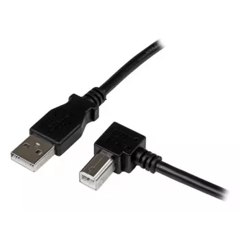 StarTech.com 1 m USB-2.0-Kabel A auf rechtwinklig B – M/M, 1 m, USB A, USB B, USB 2.0, Male/Male, Schwarz