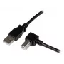 StarTech.com 1 m USB-2.0-Kabel A auf rechtwinklig B – M/M, 1 m, USB A, USB B, USB 2.0, Male/Male, Schwarz