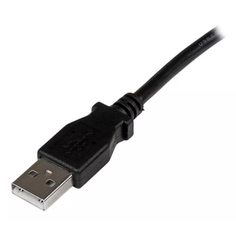 StarTech.com 1 m USB-2.0-Kabel A auf rechtwinklig B – M/M, 1 m, USB A, USB B, USB 2.0, Male/Male, Schwarz
