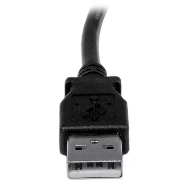 StarTech.com 1 m USB-2.0-Kabel A auf rechtwinklig B – M/M, 1 m, USB A, USB B, USB 2.0, Male/Male, Schwarz