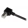 StarTech.com 1 m USB-2.0-Kabel A auf rechtwinklig B – M/M, 1 m, USB A, USB B, USB 2.0, Male/Male, Schwarz