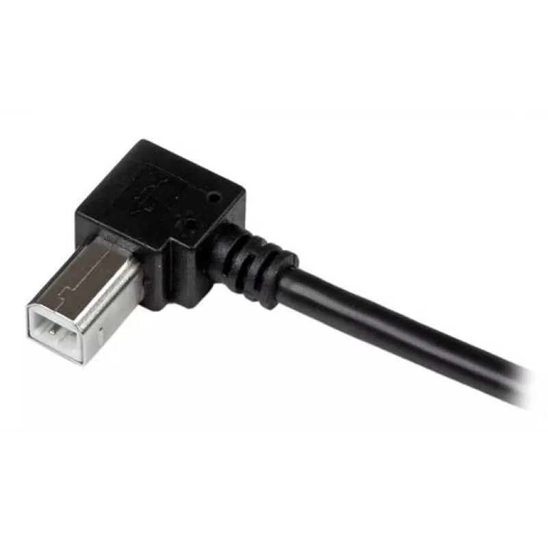StarTech.com 1 m USB-2.0-Kabel A auf rechtwinklig B – M/M, 1 m, USB A, USB B, USB 2.0, Male/Male, Schwarz