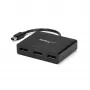 StarTech.com 3-Port Multi-Monitor-Adapter – Mini DisplayPort auf DisplayPort MST-Hub, Dual 4K 30Hz & 1x 1080p – Video-Splitter für erweiterten Desktop-Modus nur unter Windows – mDP 1.2 auf 3x DP