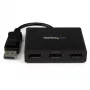 StarTech.com 3-Port Multi Monitor Adapter - DisplayPort 1.2 MST Hub auf Dual 4K 30 Hz & 1x 1080p - Video-Splitter für erweiterten Desktop-Modus nur auf Windows-PCs - DP auf 3x DP Monitore