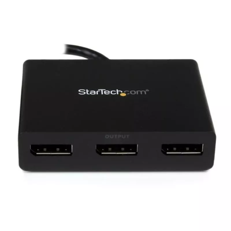 StarTech.com 3-Port Multi Monitor Adapter - DisplayPort 1.2 MST Hub auf Dual 4K 30 Hz & 1x 1080p - Video-Splitter für erweiterten Desktop-Modus nur auf Windows-PCs - DP auf 3x DP Monitore