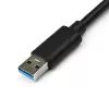 StarTech.com USB 3.0 auf Gigabit Ethernet Adapter NIC mit USB-Port – Schwarz