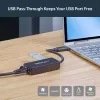 StarTech.com USB 3.0 auf Gigabit Ethernet Adapter NIC mit USB-Port – Schwarz
