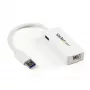 StarTech.com USB 3.0 auf Gigabit Ethernet Adapter NIC mit USB-Port – Weiß