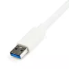 StarTech.com USB 3.0 auf Gigabit Ethernet Adapter NIC mit USB-Port – Weiß