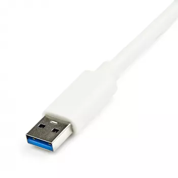 StarTech.com USB 3.0 auf Gigabit Ethernet Adapter NIC mit USB-Port – Weiß