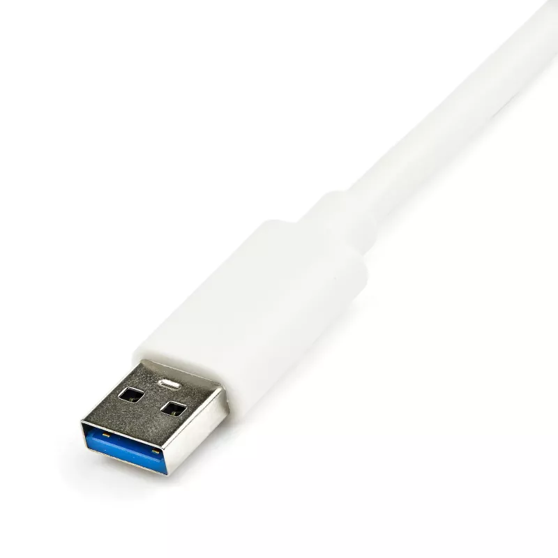 StarTech.com USB 3.0 auf Gigabit Ethernet Adapter NIC mit USB-Port – Weiß