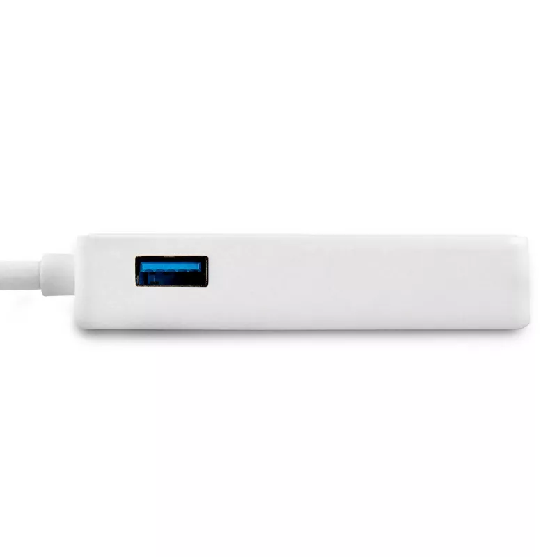 StarTech.com USB 3.0 auf Gigabit Ethernet Adapter NIC mit USB-Port – Weiß