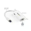 StarTech.com USB 3.0 auf Gigabit Ethernet Adapter NIC mit USB-Port – Weiß