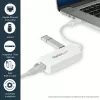 StarTech.com USB 3.0 auf Gigabit Ethernet Adapter NIC mit USB-Port – Weiß