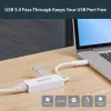 StarTech.com USB 3.0 auf Gigabit Ethernet Adapter NIC mit USB-Port – Weiß