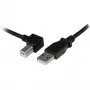 StarTech.com 2m USB 2.0 A auf links abgewinkelten B Kabel - M/M