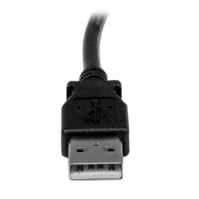 StarTech.com 2m USB 2.0 A auf links abgewinkelten B Kabel - M/M