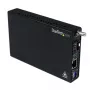 StarTech.com Gigabit Ethernet Fiber Media Converter mit offenem SFP-Steckplatz