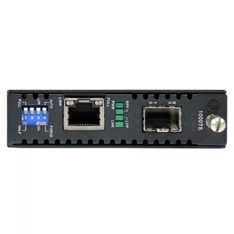 StarTech.com Gigabit Ethernet Fiber Media Converter mit offenem SFP-Steckplatz