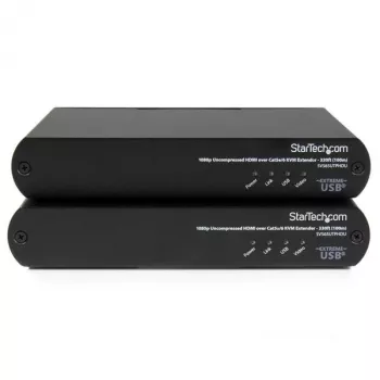 StarTech.com USB HDMI over Cat 5e / Cat 6 KVM-Konsolen-Extender mit unkomprimiertem 1080p-Video – 100 m