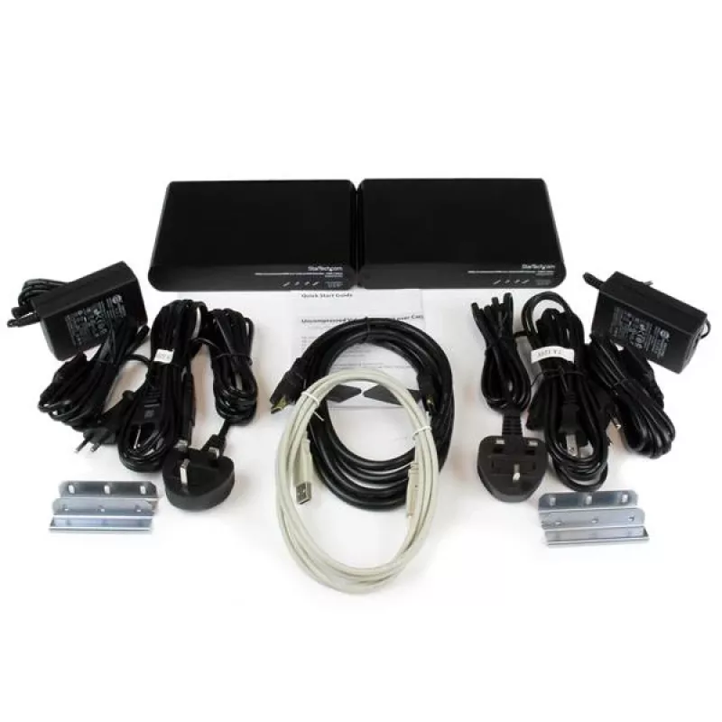 StarTech.com USB HDMI over Cat 5e / Cat 6 KVM-Konsolen-Extender mit unkomprimiertem 1080p-Video – 100 m