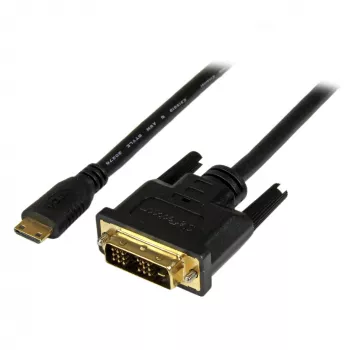 StarTech.com 2 m Mini-HDMI-auf-DVI-Kabel – DVI-D-auf-HDMI-Kabel (1920x1200p) – 19-polig HDMI Mini Stecker auf DVI-D Stecker – Digitales Monitorkabel Adapter M/M – Mini-HDMI-auf-DVI-Adapter