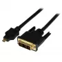 StarTech.com 2 m Micro-HDMI-auf-DVI-Kabel – Micro-HDMI-auf-DVI-Adapterkabel – Videoschnittstellenkabel Micro-HDMI Typ D auf DVI-D Single Link Monitor/Display/Projektor – Langlebig