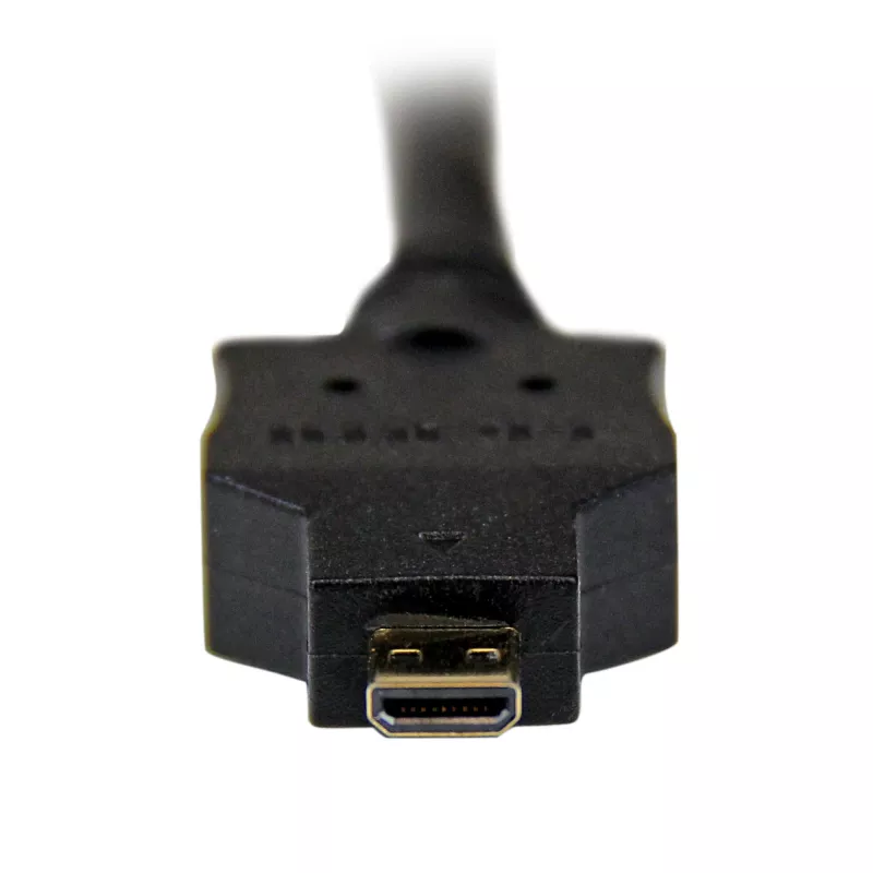 StarTech.com 2 m Micro-HDMI-auf-DVI-Kabel – Micro-HDMI-auf-DVI-Adapterkabel – Videoschnittstellenkabel Micro-HDMI Typ D auf DVI-D Single Link Monitor/Display/Projektor – Langlebig