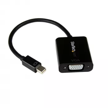 StarTech.com Mini DisplayPort zu VGA Adapter - Aktiver Mini DP zu VGA Konverter - 1080p Video - mDP oder Thunderbolt 1/2 Mac/PC zu VGA Monitor/Projektor/Display - mDP 1.2 zu VGA Dongle - Schwarz
