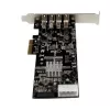 StarTech.com 4 Port PCI Express (PCIe) SuperSpeed USB 3.0 Kartenadapter mit 2 dedizierten 5-Gbit/s-Kanälen – UASP – SATA / LP4 Stromversorgung