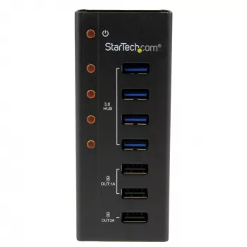 StarTech.com 4 Port USB 3.0 Hub plus 3 spezielle USB-Ladeports…