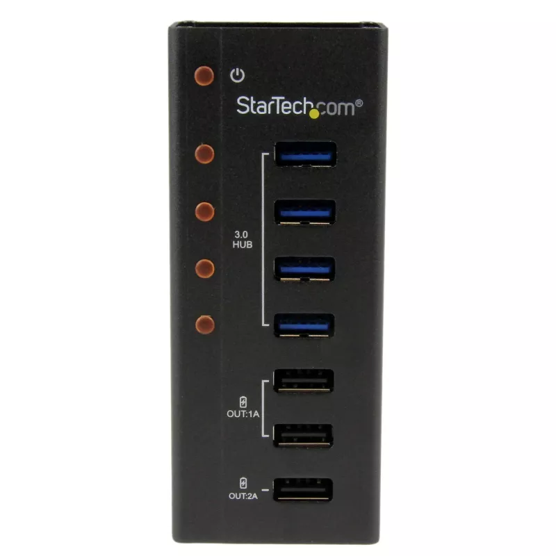 StarTech.com 4 Port USB 3.0 Hub plus 3 spezielle USB-Ladeports…