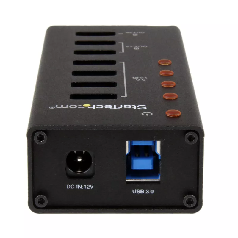StarTech.com 4 Port USB 3.0 Hub plus 3 spezielle USB-Ladeports…