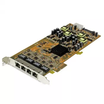 StarTech.com 4-Port-Gigabit-Power-over-Ethernet-PCIe-Netzwerkkarte – PSE / PoE PCI Express NIC – TAA