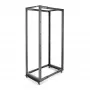 StarTech.com 4-Post 42U Mobiles Open-Frame-Serverrack, Vier-Pfosten 19 Zoll Netzwerkrack mit Rollen, Rollbares Rack mit einstellbarer Tiefe für Computer/AV/Daten/IT-Ausrüstung – Rollen, Nivellierfüße oder Bodenmontage