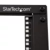 StarTech.com 4-Post 42U Mobiles Open-Frame-Serverrack, Vier-Pfosten 19 Zoll Netzwerkrack mit Rollen, Rollbares Rack mit einstellbarer Tiefe für Computer/AV/Daten/IT-Ausrüstung – Rollen, Nivellierfüße oder Bodenmontage