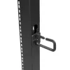 StarTech.com 4-Post 42U Mobiles Open-Frame-Serverrack, Vier-Pfosten 19 Zoll Netzwerkrack mit Rollen, Rollbares Rack mit einstellbarer Tiefe für Computer/AV/Daten/IT-Ausrüstung – Rollen, Nivellierfüße oder Bodenmontage
