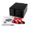 StarTech.com 3-Schacht-Aluminium-Trayless-Hot-Swap-Mobile-Rack-Backplane für 3,5 Zoll SAS II/SATA III – 6 Gbps HDD