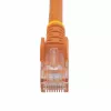 StarTech.com 3m CAT6 Ethernet-Kabel – Orange CAT 6 Gigabit Ethernet-Draht – 250 MHz 100W PoE RJ45 UTP Netzwerk-/Patchkabel, rastnasenfrei mit Zugentlastung, einzeln getestet