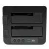 StarTech.com Dual Bay Festplatten-Duplizierer, Standalone USB 3.0 (5 Gbit/s) / eSATA zu 2,5/3,5 Zoll SATA III HDD/SSD Kloner/Kopierer, Festplatten-Dockingstation, Festplattenkloner