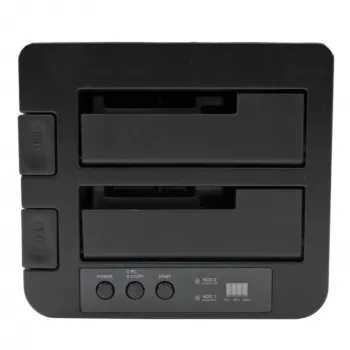 StarTech.com Dual Bay Festplatten-Duplizierer, Standalone USB 3.0 (5 Gbit/s) / eSATA zu 2,5/3,5 Zoll SATA III HDD/SSD Kloner/Kopierer, Festplatten-Dockingstation, Festplattenkloner