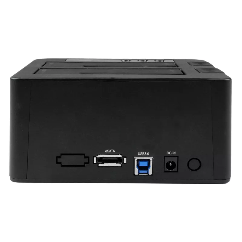 StarTech.com Dual Bay Festplatten-Duplizierer, Standalone USB 3.0 (5 Gbit/s) / eSATA zu 2,5/3,5 Zoll SATA III HDD/SSD Kloner/Kopierer, Festplatten-Dockingstation, Festplattenkloner