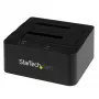 StarTech.com Dual-Bay USB 3.0 / eSATA auf SATA Festplatten-Dockingstation, USB-Festplatten-Dock, externer 2,5/3,5″ SATA I/II/III SSD/HDD Dockingstation, Hot-Swap-Festplattenschächte, Top-Loading